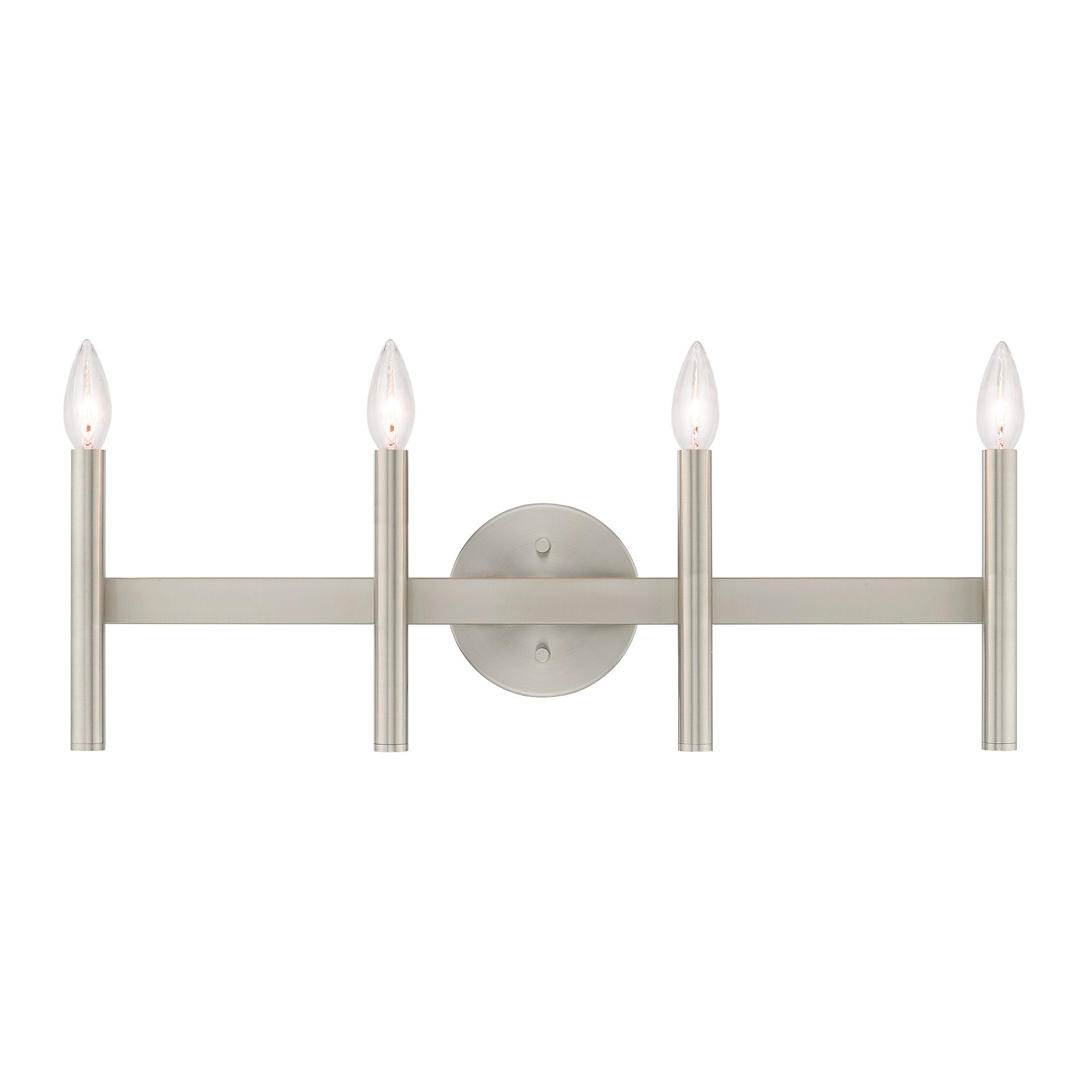 Copenhagen Brushed Nickel 23.5" Wide 4 Light Modern Bath Vanity Light