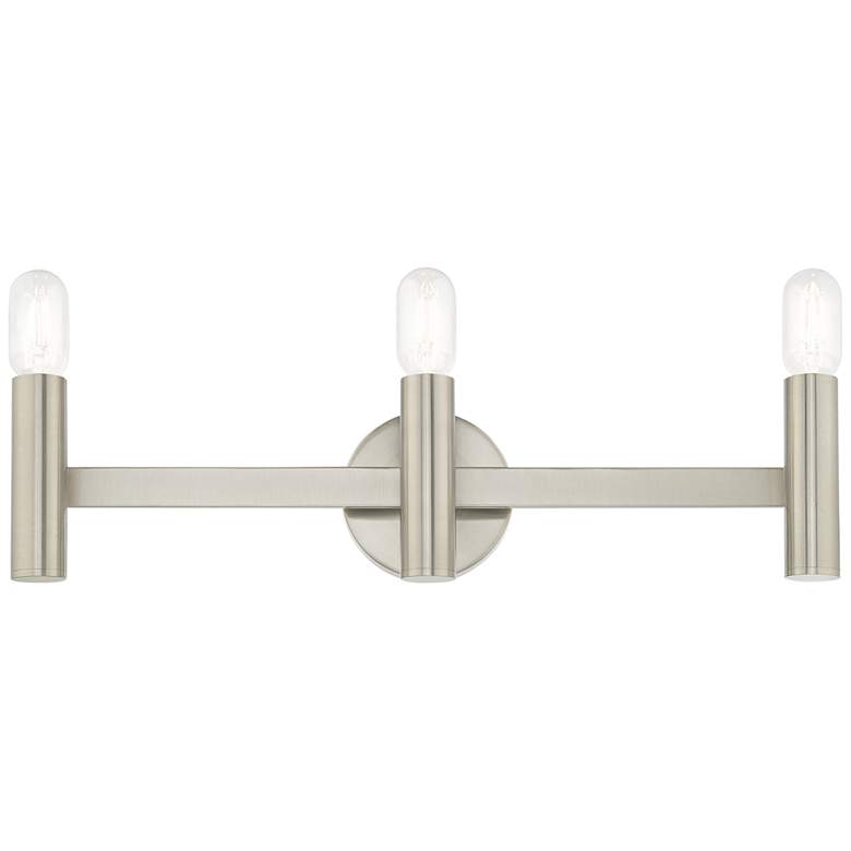 Image 2 Copenhagen Brushed Nickel 23.5" Wide Modern Bath Vanity Light