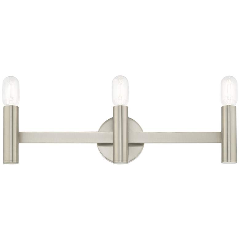 Image 2 Copenhagen Brushed Nickel 23.5 inch Wide Modern Bath Vanity Light