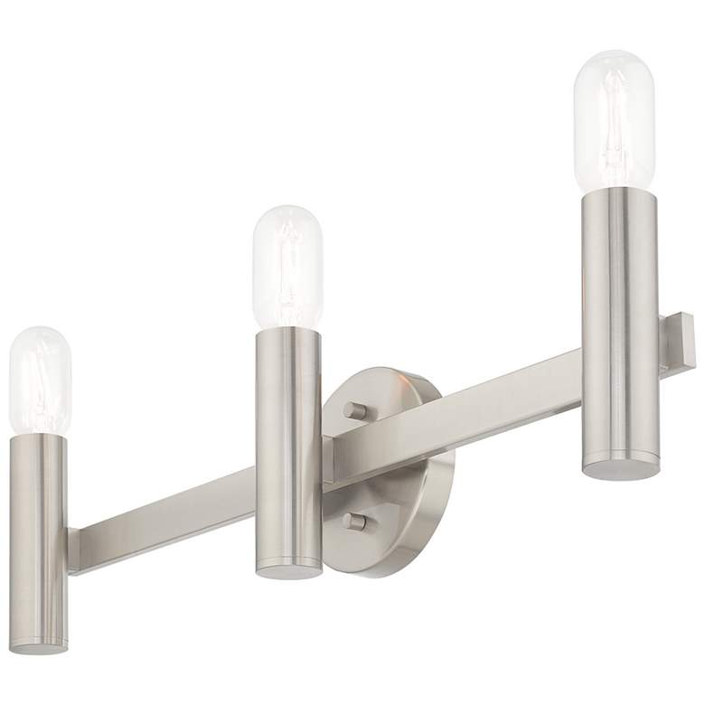 Image 5 Copenhagen Brushed Nickel 23.5 inch Wide Modern Bath Vanity Light more views