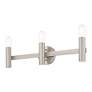 6_Copenhagen Brushed Nickel 23.5" Wide Modern Bath Vanity Light more views