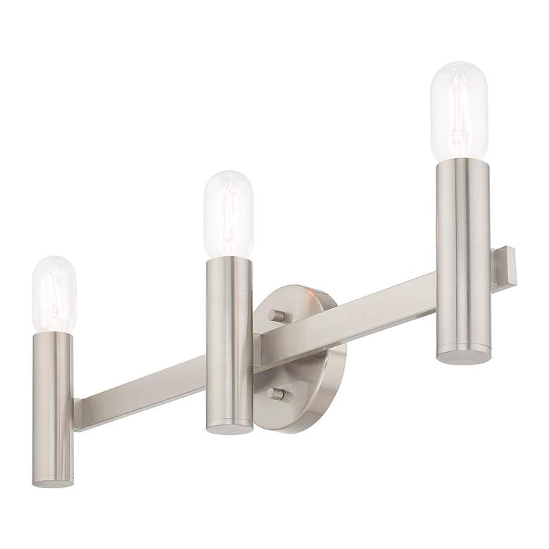 Image 7 Copenhagen Brushed Nickel 23.5" Wide Modern Bath Vanity Light more views