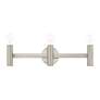 Copenhagen Brushed Nickel 23.5" Wide Modern Bath Vanity Light