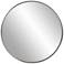 Copenhagen Brushed Silver 30" Round Wall Mirror
