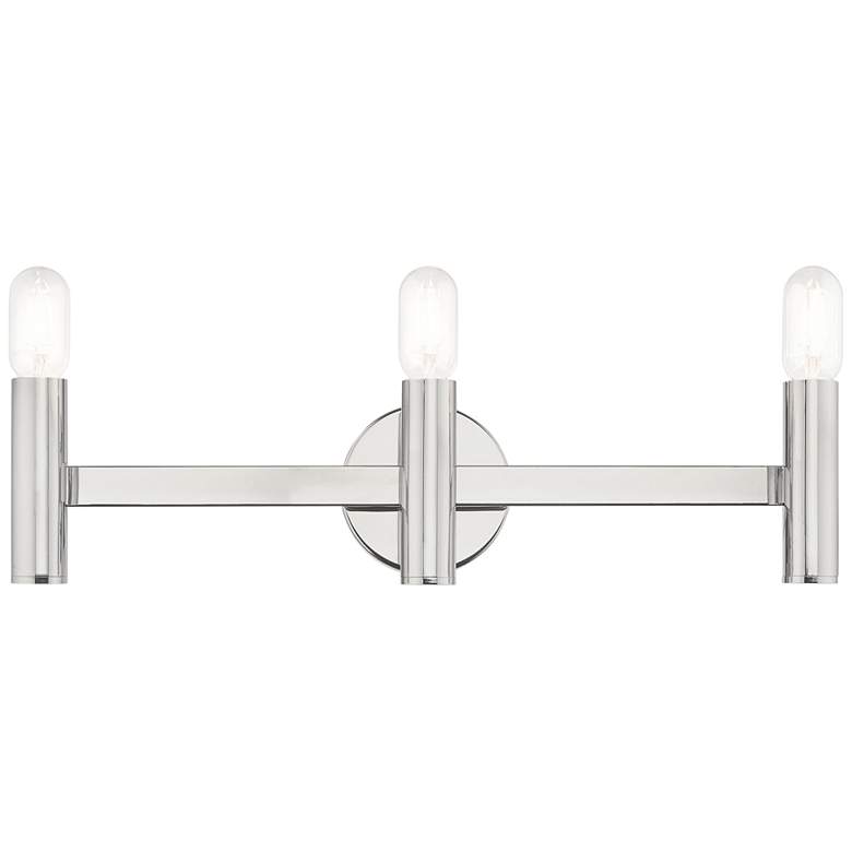 Image 2 Copenhagen Polished Chrome 23.5 inch Wide Modern Bath Vanity Light