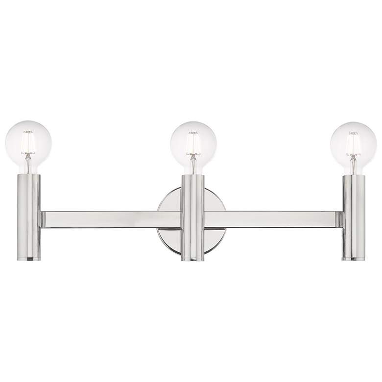 Image 4 Copenhagen Polished Chrome 23.5 inch Wide Modern Bath Vanity Light more views