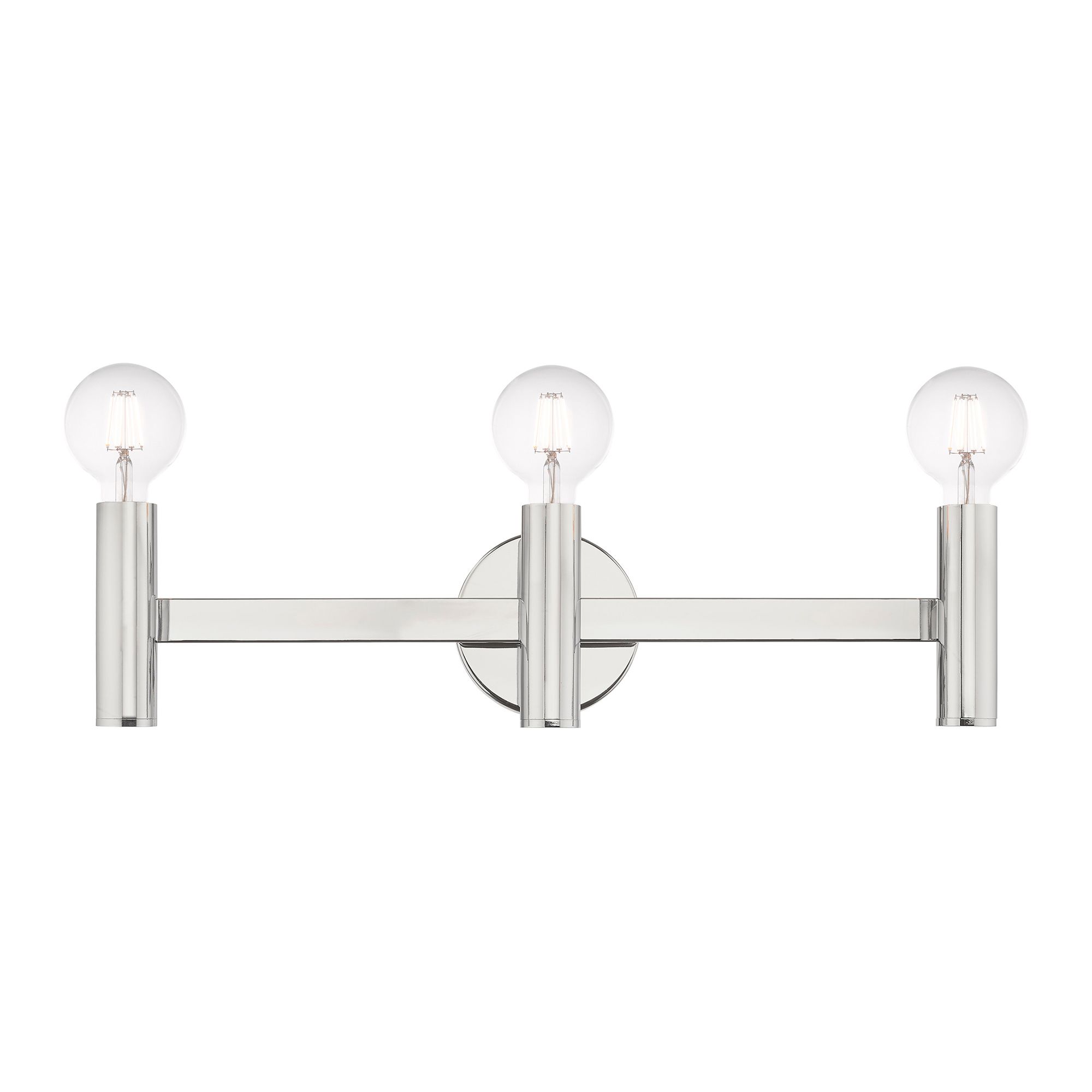 Copenhagen Polished Chrome 23.5" Wide Modern Bath Vanity Light