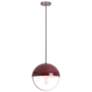 Copernica 12.25"W Pewter And Oxblood Paint Metal Pendant