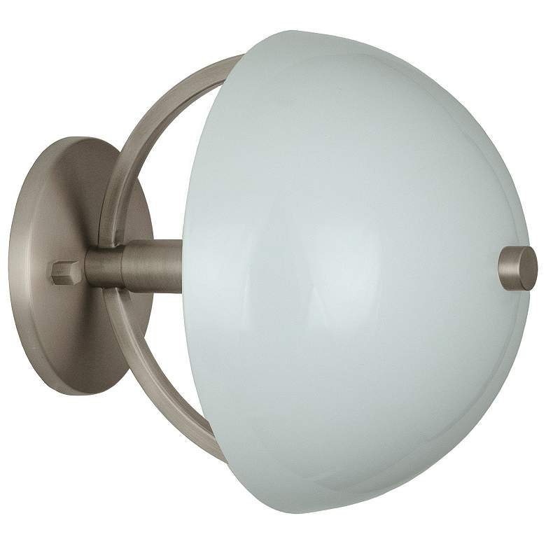 Image 1 Copernica 8.5"H Pewter And White Paint Metal Wall Sconce