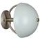 Copernica 8.5"H Pewter And White Paint Metal Wall Sconce