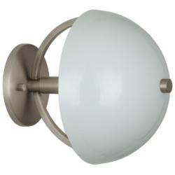 Copernica 8.5"H Pewter And White Paint Metal Wall Sconce