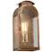 Copley Square 13 1/4"H Historic Brass Outdoor Wall Light