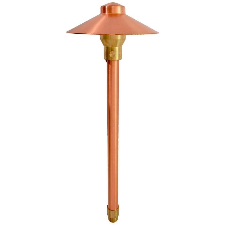 Image 1 Copper 15 3/4 inch High LED Path Light