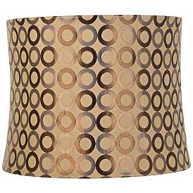 Image1 of Copper Circles Drum Lamp Shade 13x14x11 (Spider)