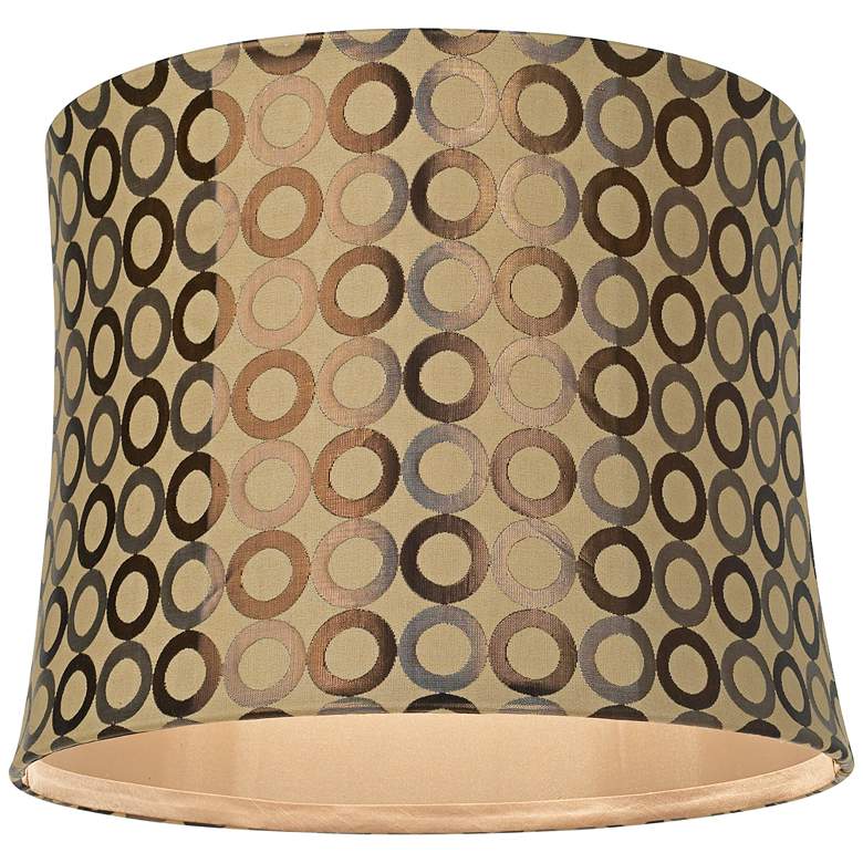Image 3 Copper Circles Set of 2 Drum Lamp Shades 13x14x11 (Spider) more views