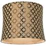 Copper Circles Set of 2 Drum Lamp Shades 13x14x11 (Spider)