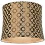 Thumbnail3 of Copper Circles Set of 2 Drum Lamp Shades 13x14x11 (Spider) more views