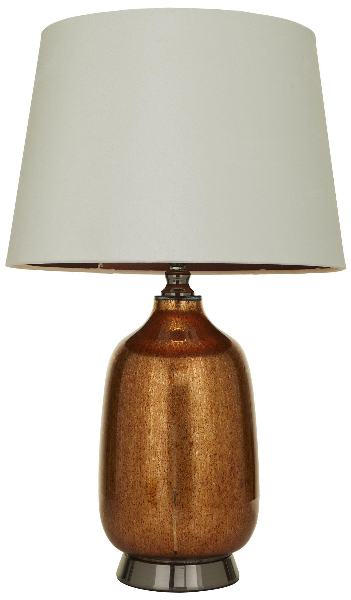 Image 2 Copper Glass Modern Table Lamp, 16" x 16" x 26"