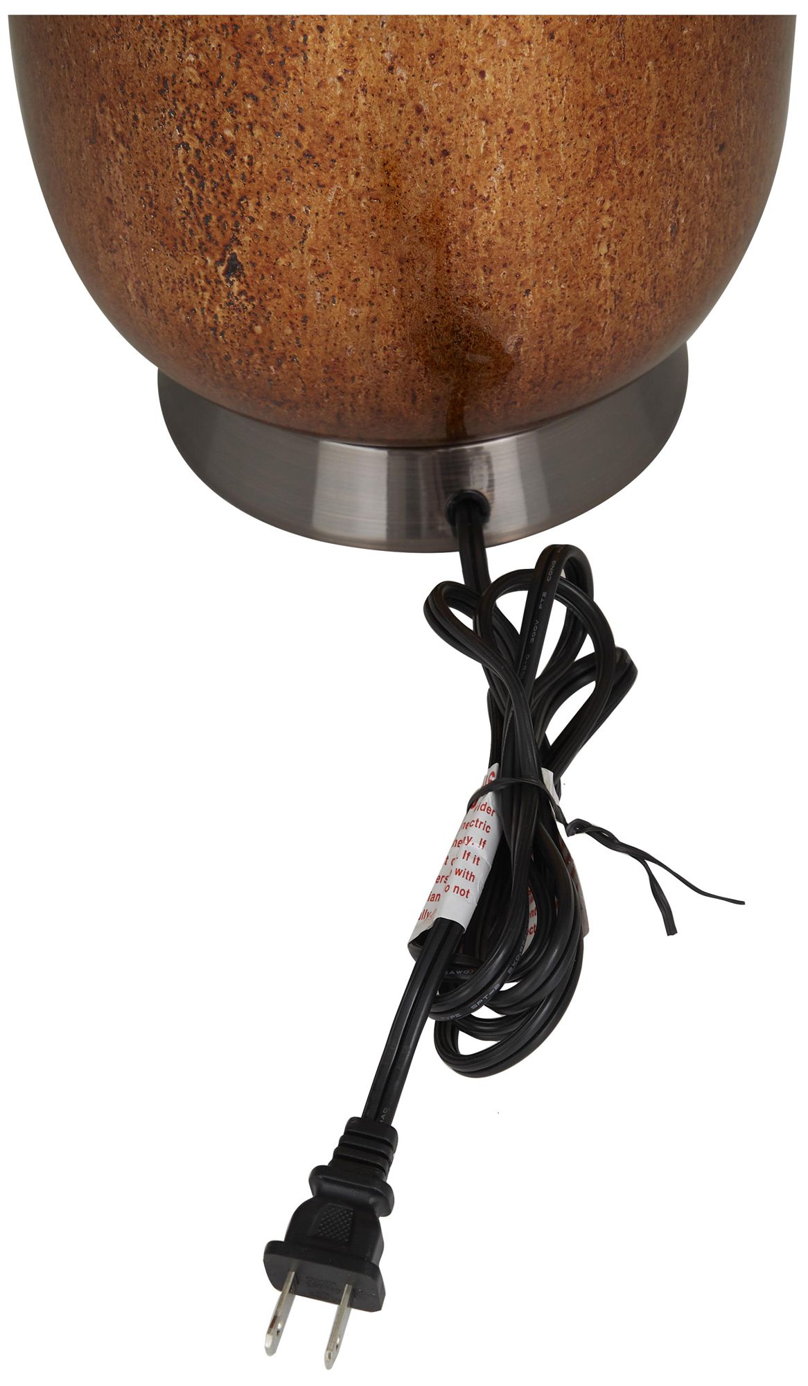 Image 3 Copper Glass Modern Table Lamp, 16" x 16" x 26" more views