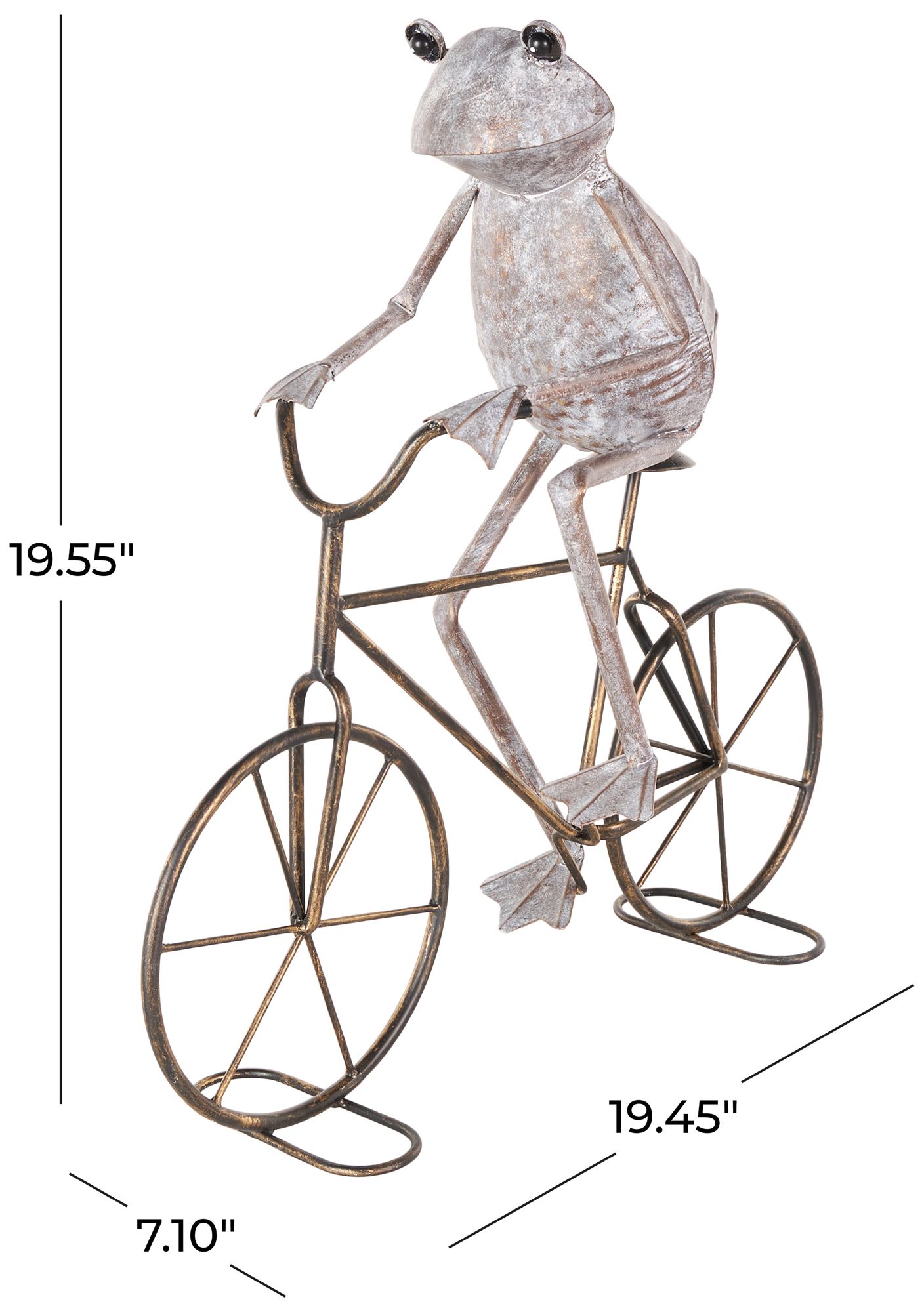 Image 7 Copper Metal Eclectic Garden Sculpture, 19" x 7" x 20" more views