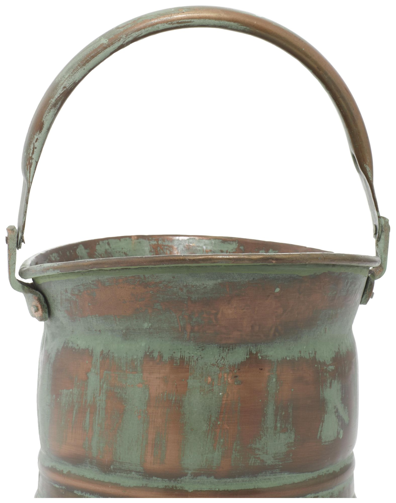 Image 4 Copper Metal Rustic Planter, S/3 13", 11", 9"W more views