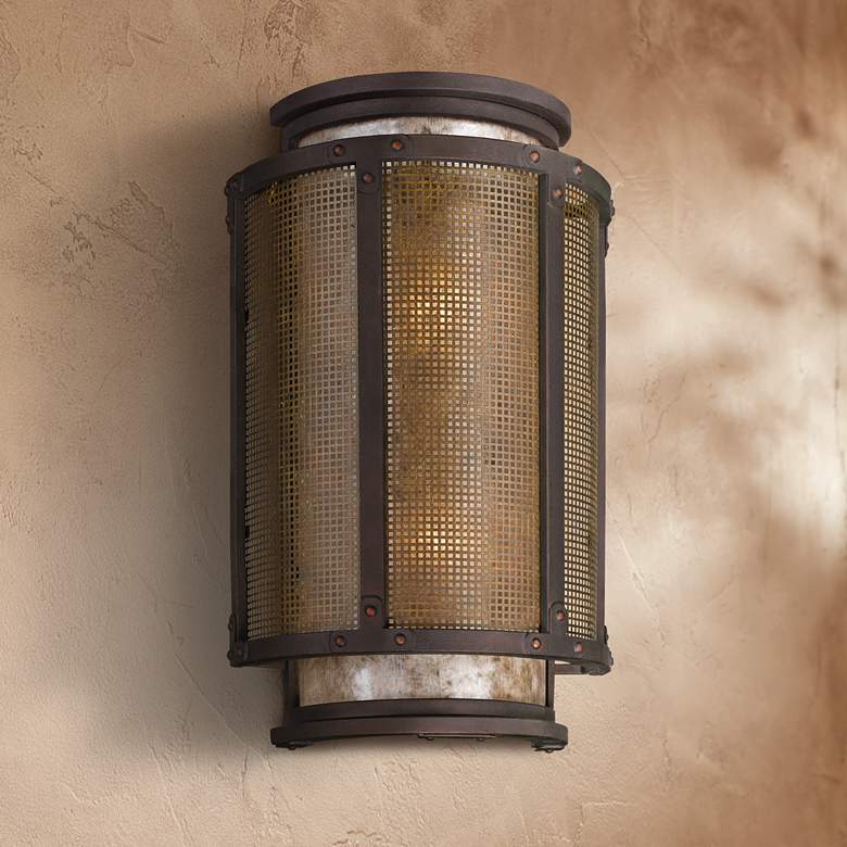 Image 1 Copper Mountain 18 1/4" High Bronze Outdoor Wall Light