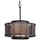 Copper Mountain 26"W Bronze and Black 2-Layer Pendant Light