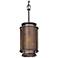 Copper Mountain 8 1/2" Wide Bronze and Black Mini Pendant