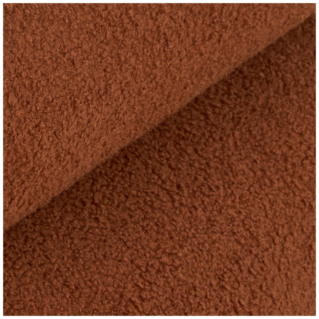 Copper Polyester Contemporary Ottoman, 20" x 18" x 19"