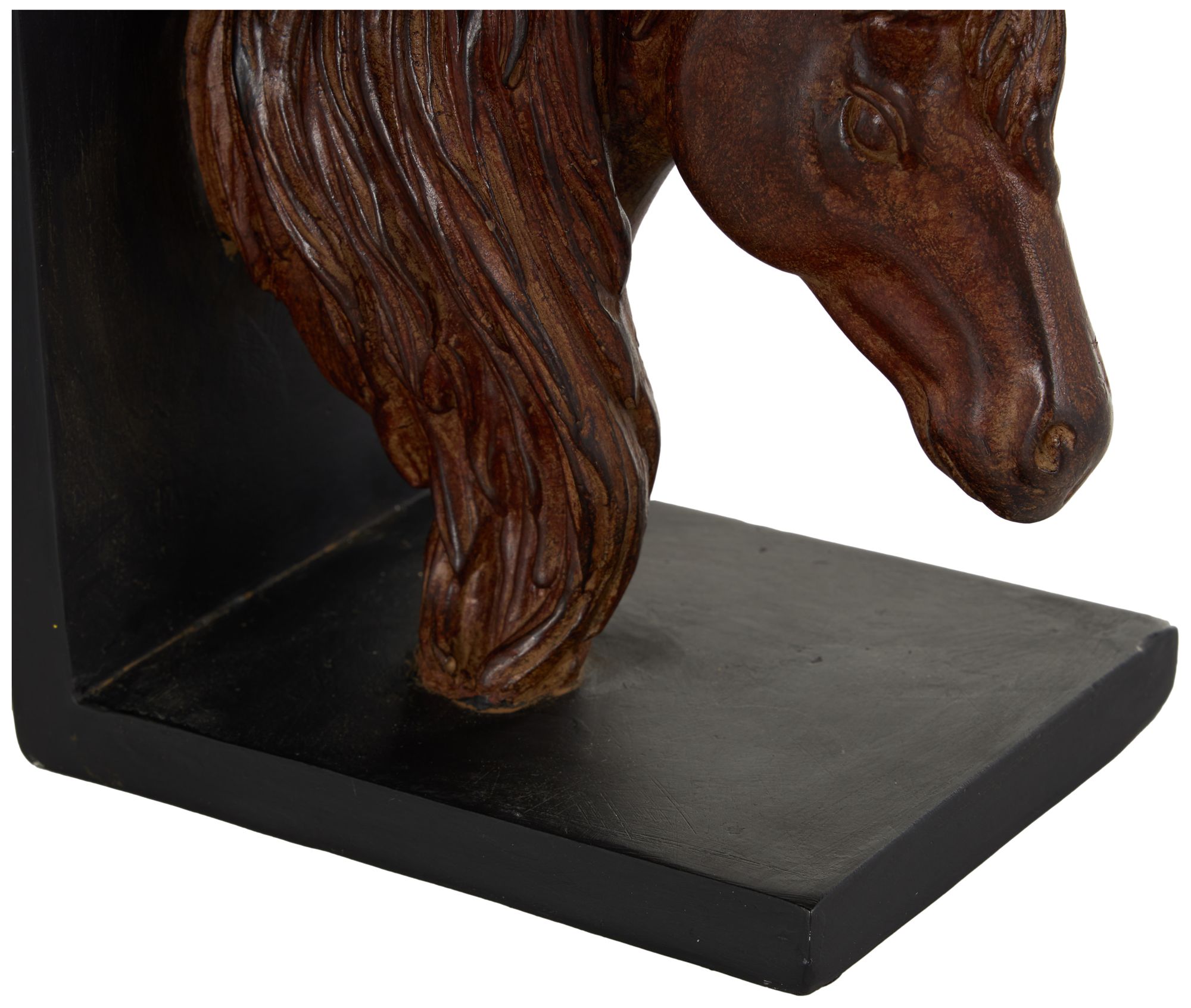 Image 3 Copper Polyresin Traditional Bookends, S/2 6"W, 6"H more views