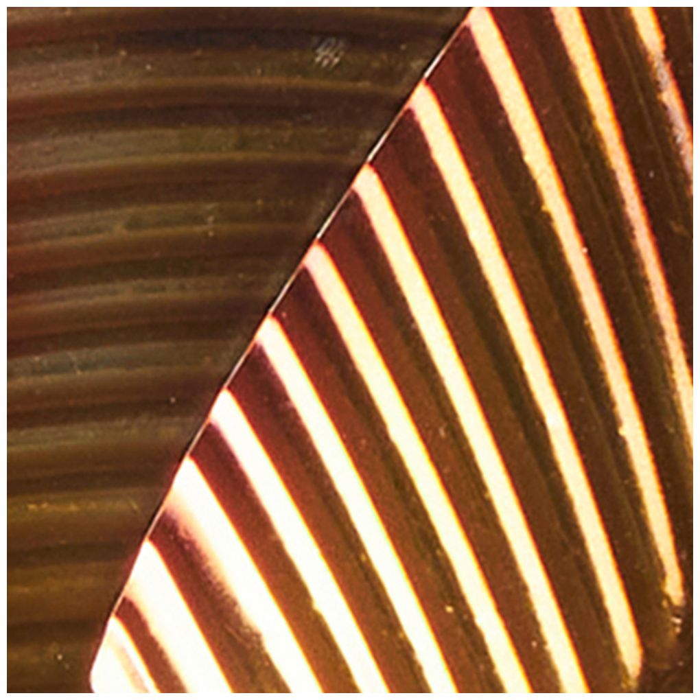 Copper Stainless Steel Metal Traditional Wall Decor, 26" x 1" x 3