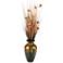 Copper Ting with Copper Blossoms 56" H in Spun Bamboo Vase