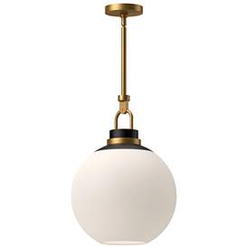 Image1 of Copperfield 15 3/4" Wide Aged Gold Globe Pendant Light