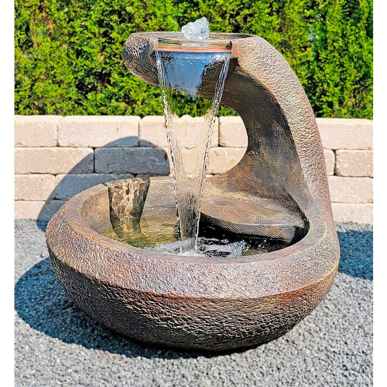 Image 1 Copperhead 28" High Relic Nebbia Outdoor LED Fountain