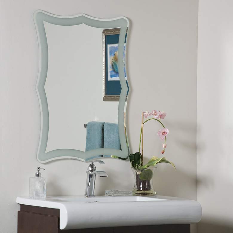 Image 1 Coquette 23 1/2 inch x 31 1/2 inch Novelty Wall Mirror