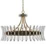 Thumbnail2 of Coquette 29 3/4" Wide Antique Brass and Crystal Chandelier