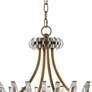 Coquette 29 3/4" Wide Antique Brass and Crystal Chandelier