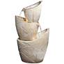 Thumbnail2 of Coquina 30" High Three Urn Modern Coastal Cascading LED Fountain