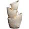 Coquina 30" High Three Urn Modern Coastal Cascading LED Fountain