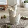 Thumbnail1 of Coquina 30" High Three Urn Modern Coastal Cascading LED Fountain
