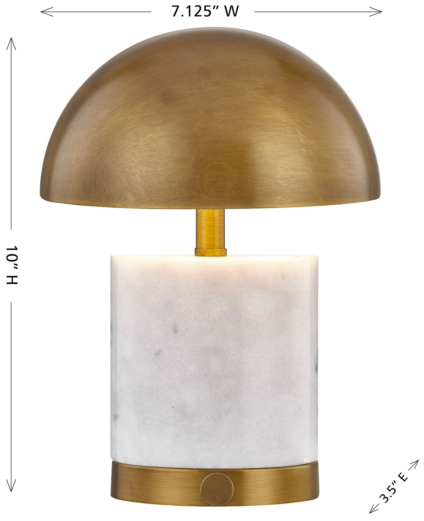 Image 6 Cora 1-Light Portable Rechargeable LED Table Lamp By Coco & Dash more views