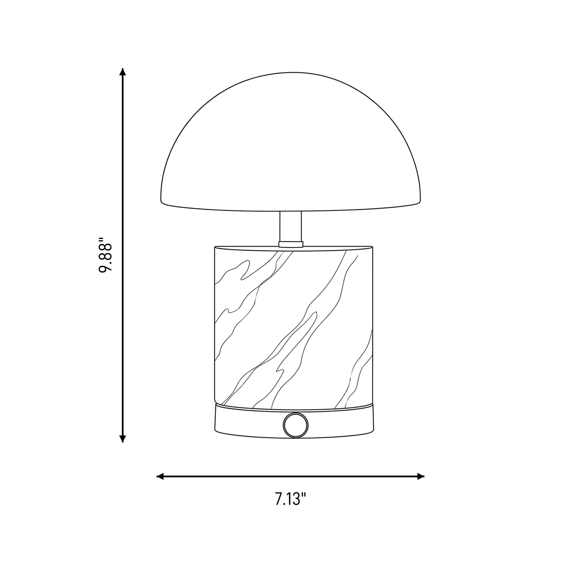 Image 6 Cora 1-Light Portable Rechargeable LED Table Lamp more views