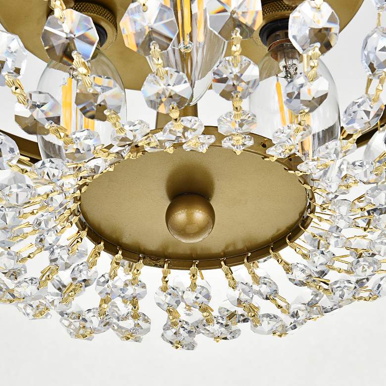 Image 4 Cora 10" Flush Mount In Brass more views