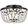 2_Cora 10" Wide Black with Crystal Ceiling Light