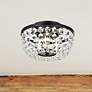 1_Cora 10" Wide Black with Crystal Ceiling Light