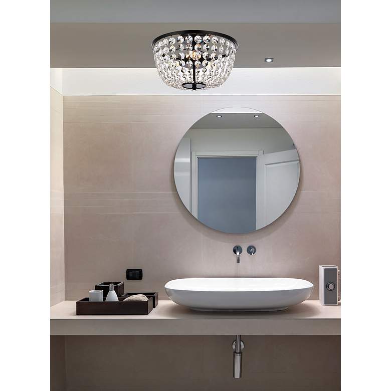 Image 3 Cora 13" Flush Mount In Black more views