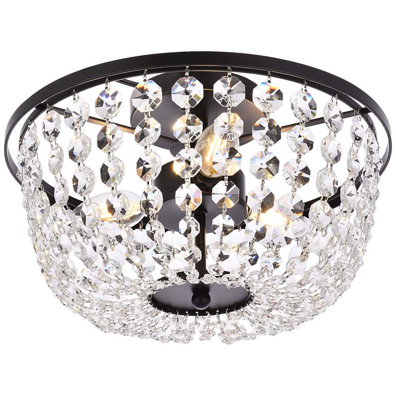 Image 4 Cora 13" Flush Mount In Black more views