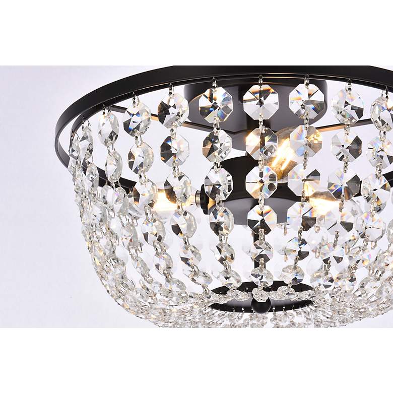Image 6 Cora 13" Flush Mount In Black more views