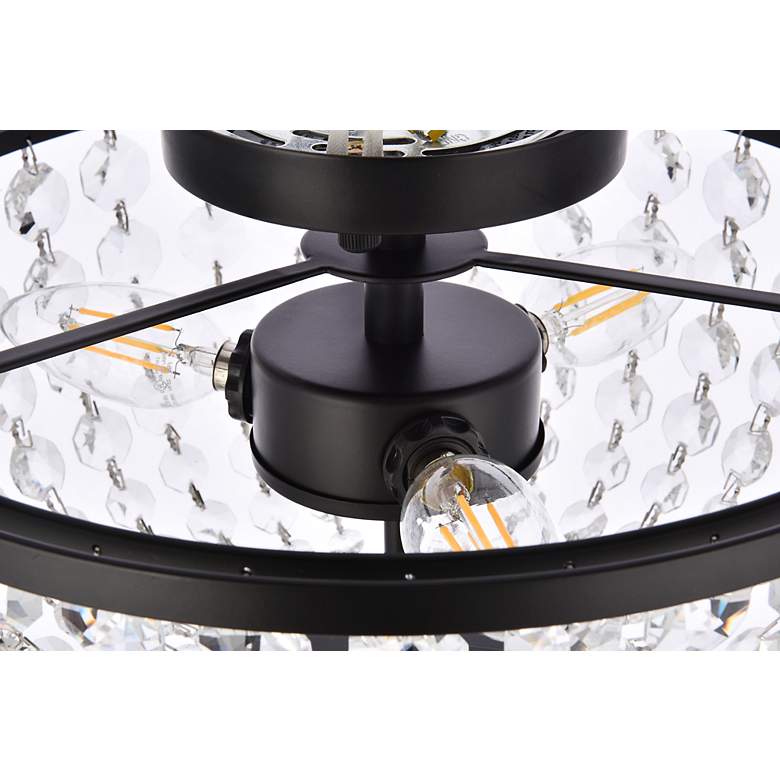 Image 7 Cora 13" Flush Mount In Black more views