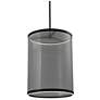 4_Cora 17 3/4" Wide Black LED Cylinder Pendant Light more views